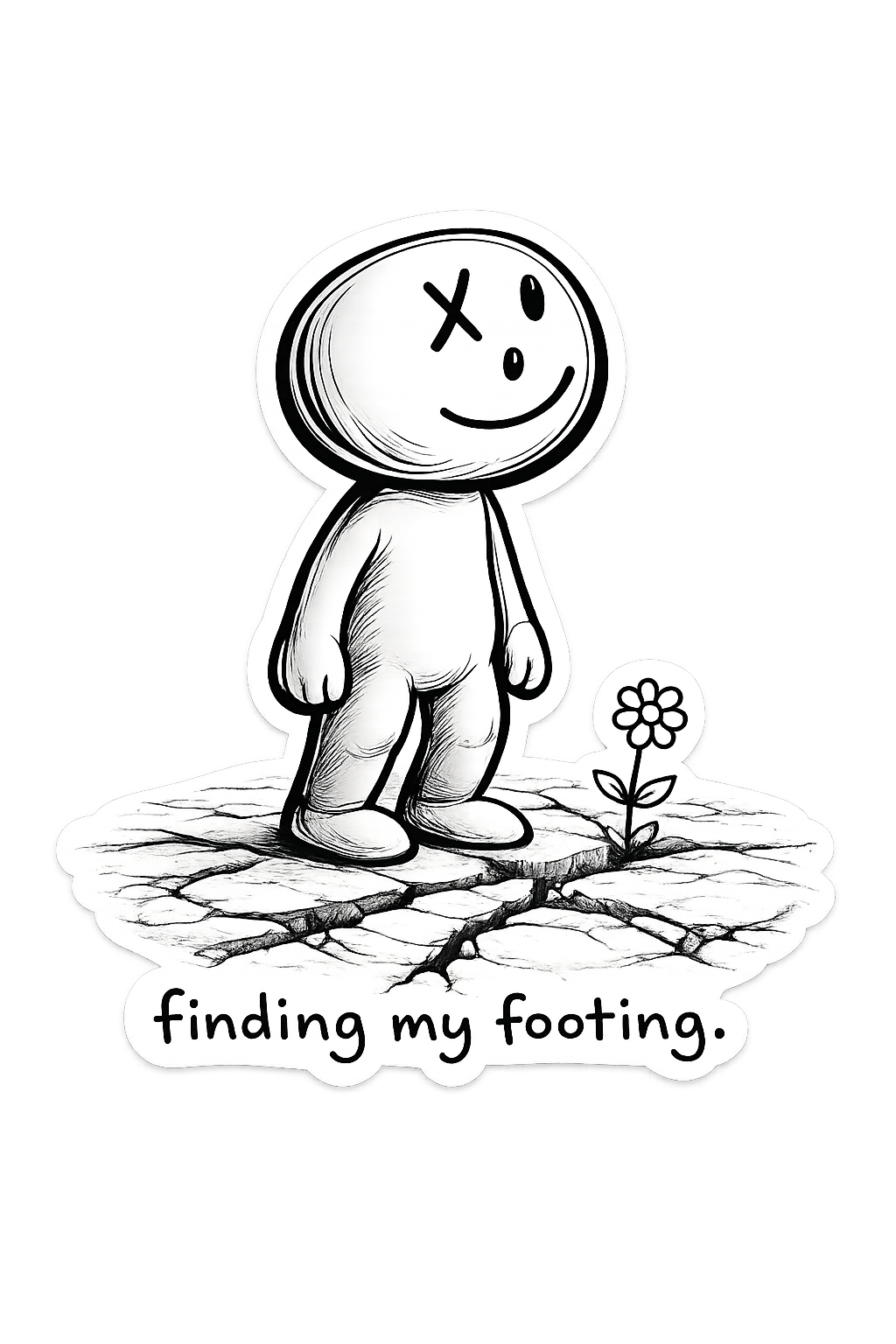 Little Dude — Finding My Footing Sticker